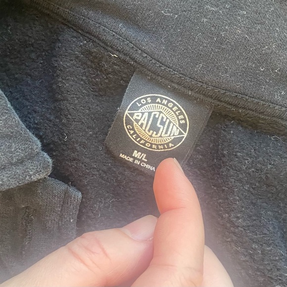 Pacsun Navy Oversized Button Down - Picture 3 of 4